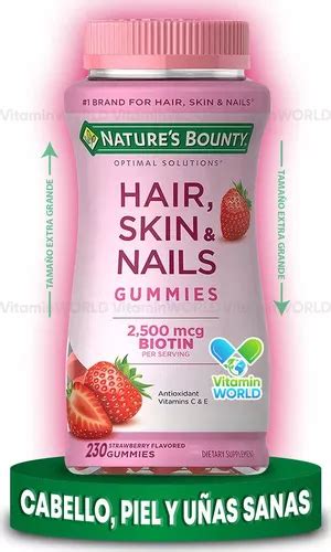 Nature S Bounty Hair Skin Nails Mcg Biotina Gomitas Sabor