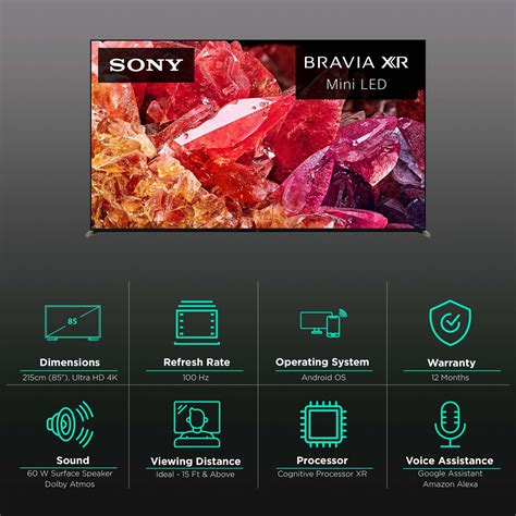 Buy Sony X95K 215 cm (85 inch) 4K Ultra HD LED Android TV with Voice ...