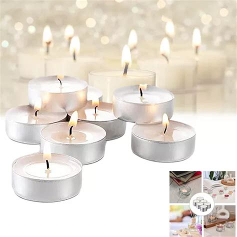 Velas Tea Light Flotantes Sin Aroma De Alta Calidad Mercadolibre