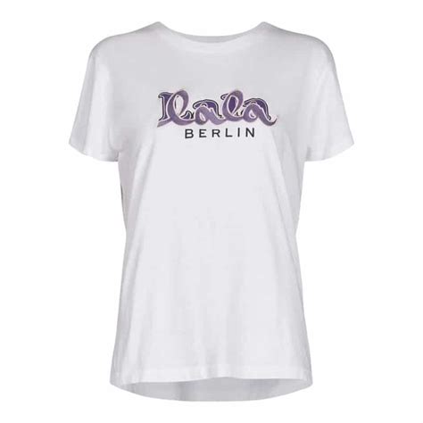 Lala Berlin Cara Hvid Embriodery T Shirt Laura Thomsen Luxury