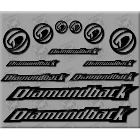 Sticker Decal Bike Set Diamondback