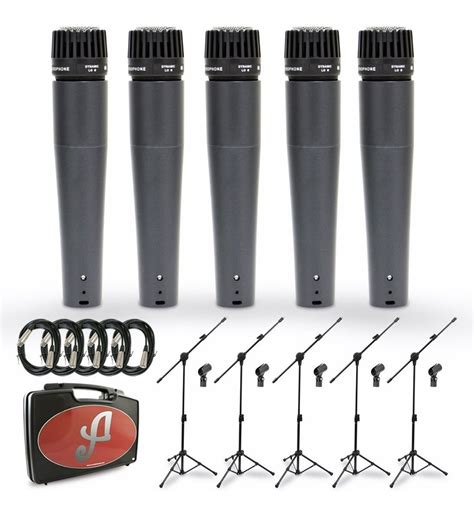 Kit Arcano 5 Mics Renius 7 Kit Xlr Xlr 5 Pedestais Parcelamento Sem