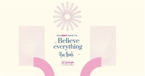 Don't Believe Everything You Think - Gill Washington