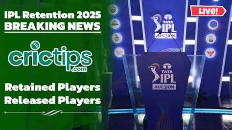 Ipl 2025 Retention Retained Players Released Players List And Remaining Purse Crictips