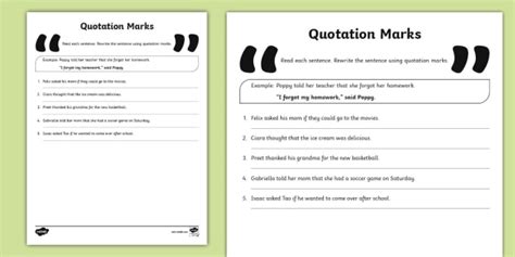 Activities To Teach Quotation Marks And Dialogue In Writers