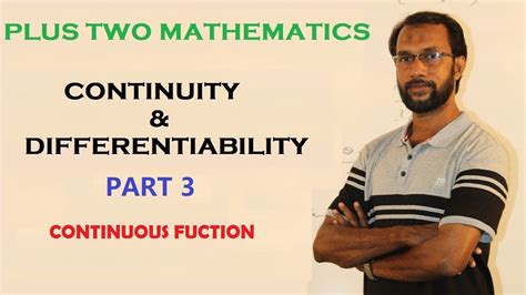 Plus Two Mathematics Continuity And Differentiability Part