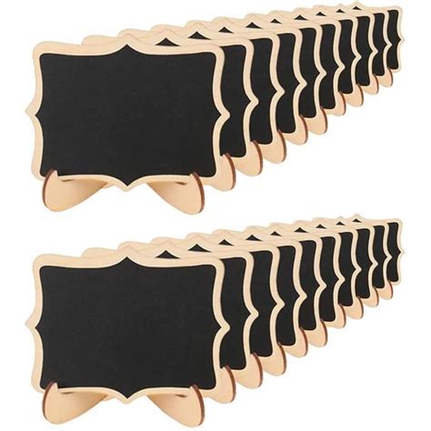 Mini Tableau Noir Tableau Craie Rectangle En Bois Avec Support