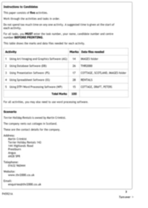 Solution Edexcel Igcse Ict Practicals Past Paper Printable