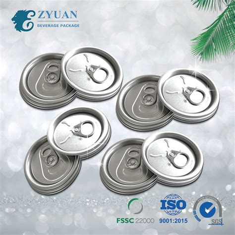 Sot 200 Soe Customized Color Aluminium Cans Beverage Easy Open Can Lid