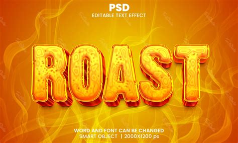 Roast Flame Melting Gold Text Effect Free Photoshop PSD File