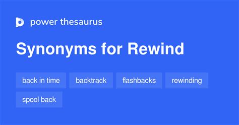 Rewind Synonyms 90 Words And Phrases For Rewind