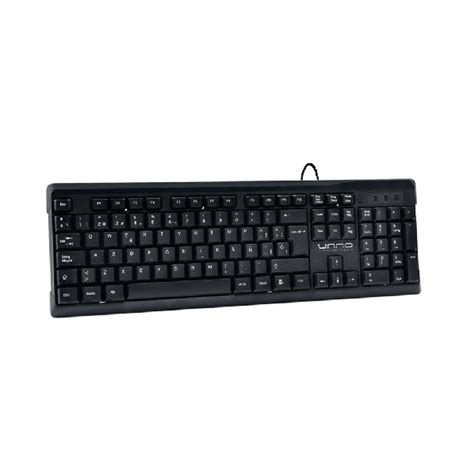 Teclado Unno Tekno Usb Espa Ol Negro Laser Print Soluciones