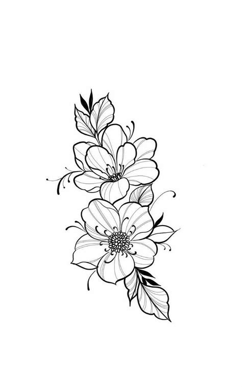 Pin By Jazmin Dezignz On Leg Florals In 2024 Flower Tattoo Drawings