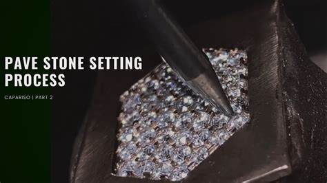 Stone Setting Process How To Sett Macro Pave In Jewellery Youtube