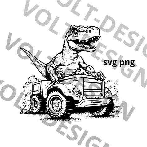 Monster Truck Y T Rex Dinosaur Png Svg Sublimation Monster Truck Svg