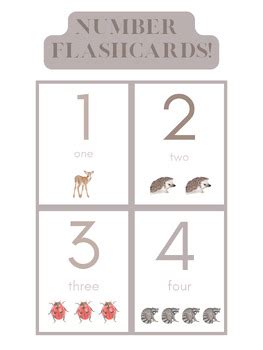 1-50 Number Flashcards by Graceful Education | TPT