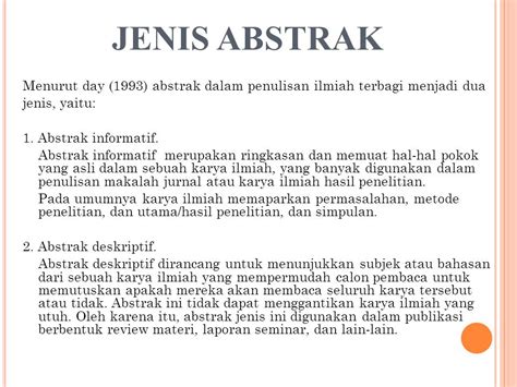 10 Contoh Abstrak Yang Baik Dan Benar