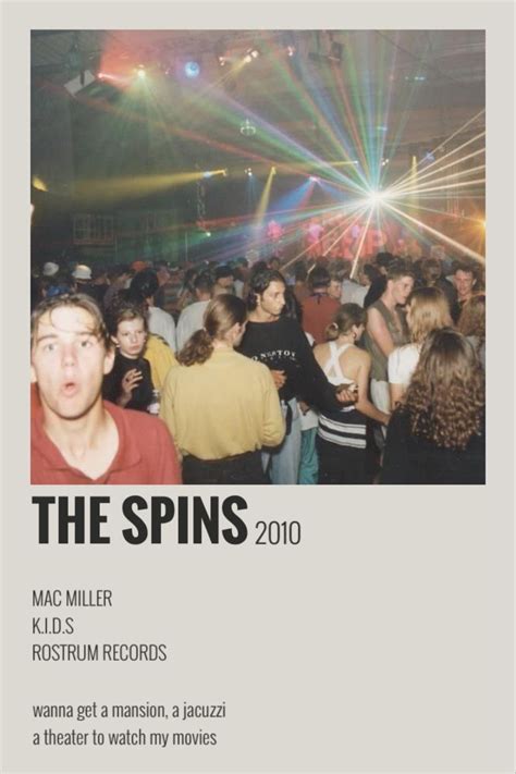 the spins mac miller | Music poster ideas, Film posters minimalist, Music album covers