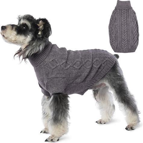 Hjumarayan Hundepullover Warme Hunde Pullover Schlicht Elegant