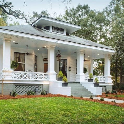 Southern Romance Home Makeover Reveal House Exterior Craftsman Style