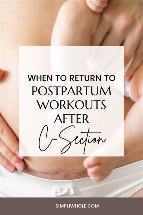 When To Return To Postpartum Workouts After Cesarean Post Partum