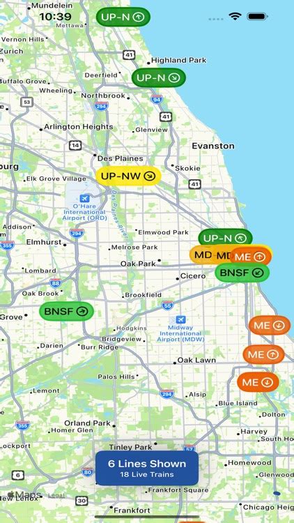 Live Metra Map By Sozzled Llc