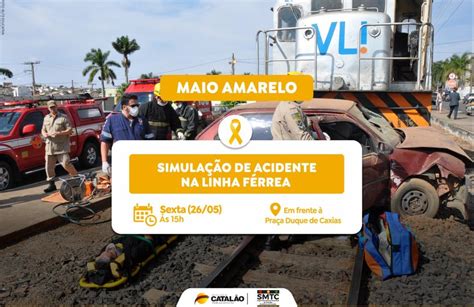 Maio Amarelo SMTC realizará simulação de acidente na linha férrea de