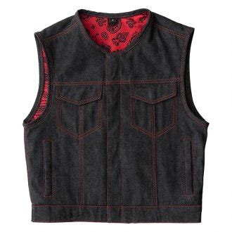 Denim Motorcycle Vests - Womens & Mens | MOTORCYCLEiD.com