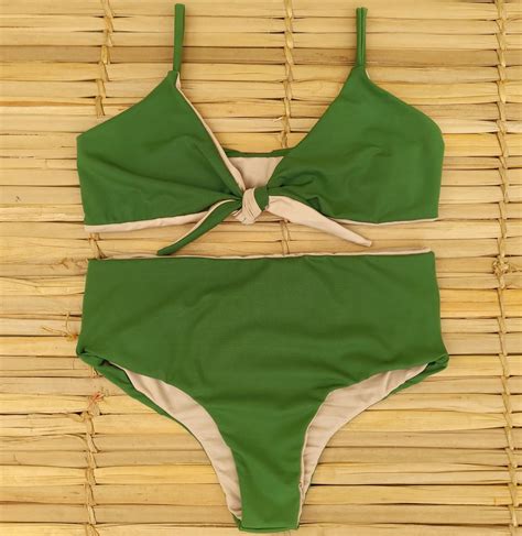 Conjunto Nó Hot Pant Dupla Face Congo Biquinis Sal e Mar Moda Praia
