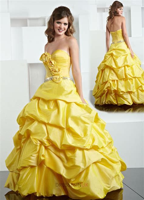 Ball Gown Sweetheart Dropped Waist With Flowers And Pick Ups Floor