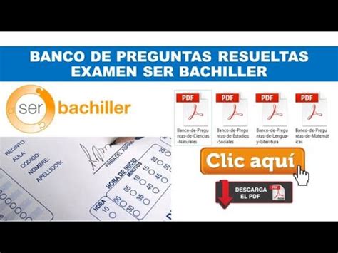 Banco De Preguntas Resueltas Examen Transformar Eaes Ser Bachiller