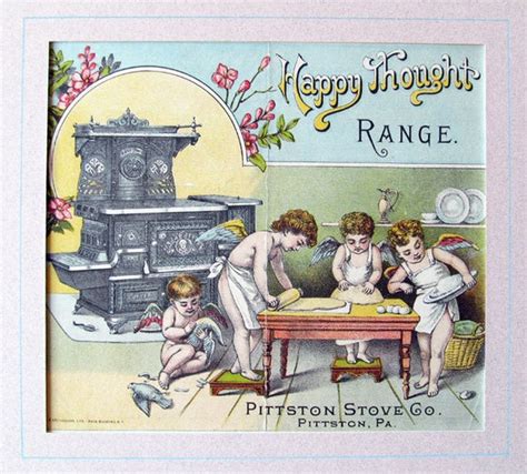 Pittston Pa C1875 Angels Advertising Antique Stove Company