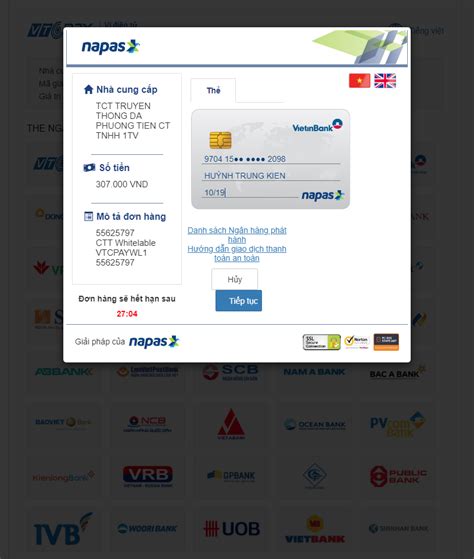 Hướng Dẫn Thanh Toán Bằng Thẻ Atm Nội địa Superhostvn