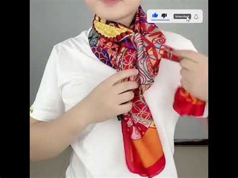 Simple Shoulder Scarf Tie How To Tie A Scarf Step By Step Shorts