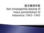 PPT Pendudukan Jepang Di Indonesia PowerPoint Presentation Free