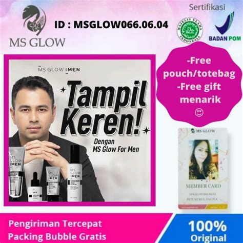 Jual Ori Barcode Paket Ms Glow For Men Ms Glow Men Facial Wash Ms