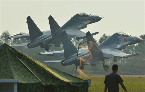 PLAAF's J-11 Sino Flanker Fighter Jet Participate in Exercise | Chinese ...