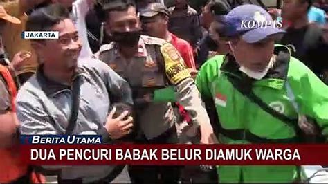 Dua Pelaku Pencurian Di Cengkareng Babak Belur Diamuk Massa Satu