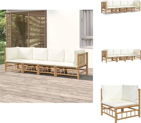 Vidaxl Bamboe Tuinset Lounge Delige Set Tuinset Bol