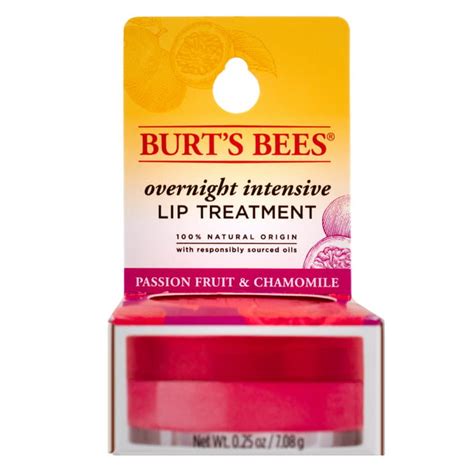 Burts Bees Overnight Intensive Lip Treatment Passion Fruit And Chamomile