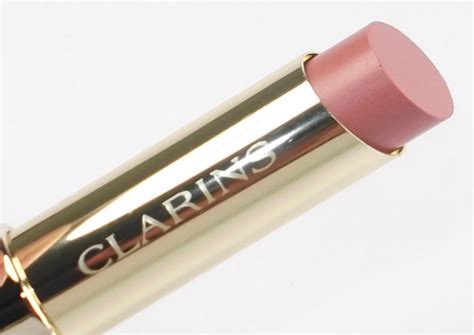 Raspberry Rouge Clarins Satin Finish Age Defying Lipstick 01 Nude Rose