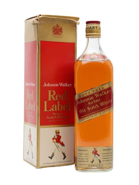 Johnnie Walker Red Label Old Scotch Whisky 1970s To