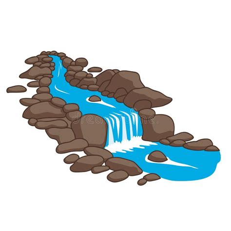 Flowing Water Stream Stock Illustrations 27460 Flowing Water Stream