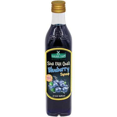 Siro Việt Quất Golden Farm 520ml Giá Tiki khuyến mãi 67 000đ Mua