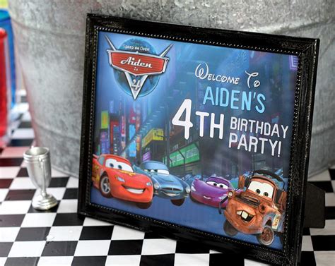 Disney Cars 2 Birthday Party Ideas Photo 1 Of 17 Catch My Party