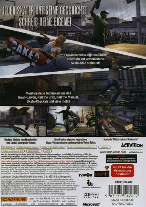 Tony Hawk S Proving Ground 2007 Box Cover Art MobyGames