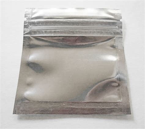 Silver Clear Aluminum Foil Pouches Mylar Ziplock Heat Seal Bags