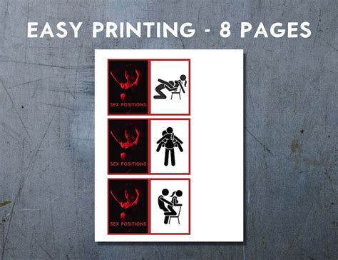 Sex Game Sex Position Cards Printable Sexy Card Game Etsy De