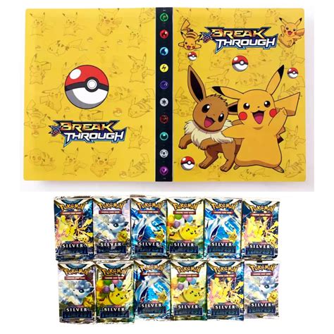 Set Album Pokemon Pentru 240 Cartonase Si 120 Cartonase Silver Tempest