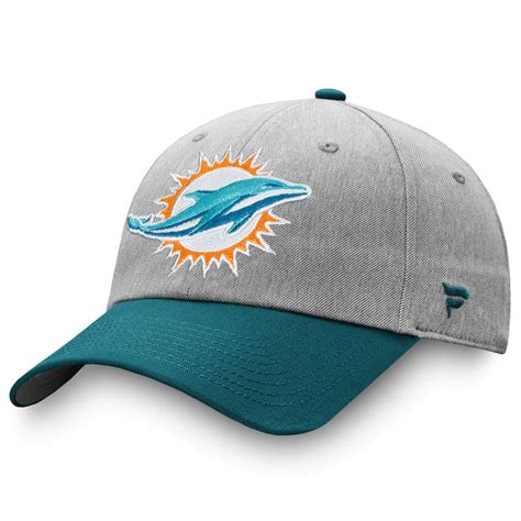 Mens Miami Dolphins 47 Heathered Charcoal Brain Freeze Tonal Cuffed Knit Hat